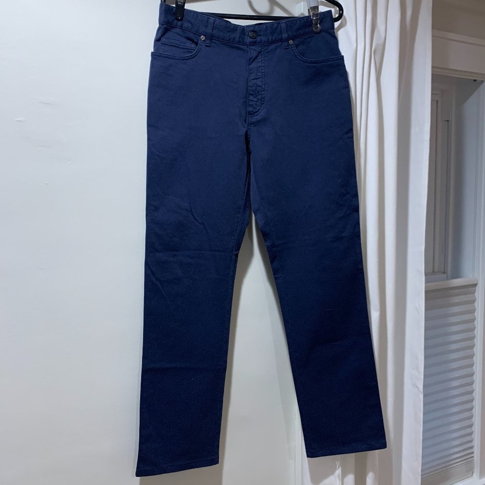 NWOT Ermenegildo Zegna Blue Straight Leg Chinos